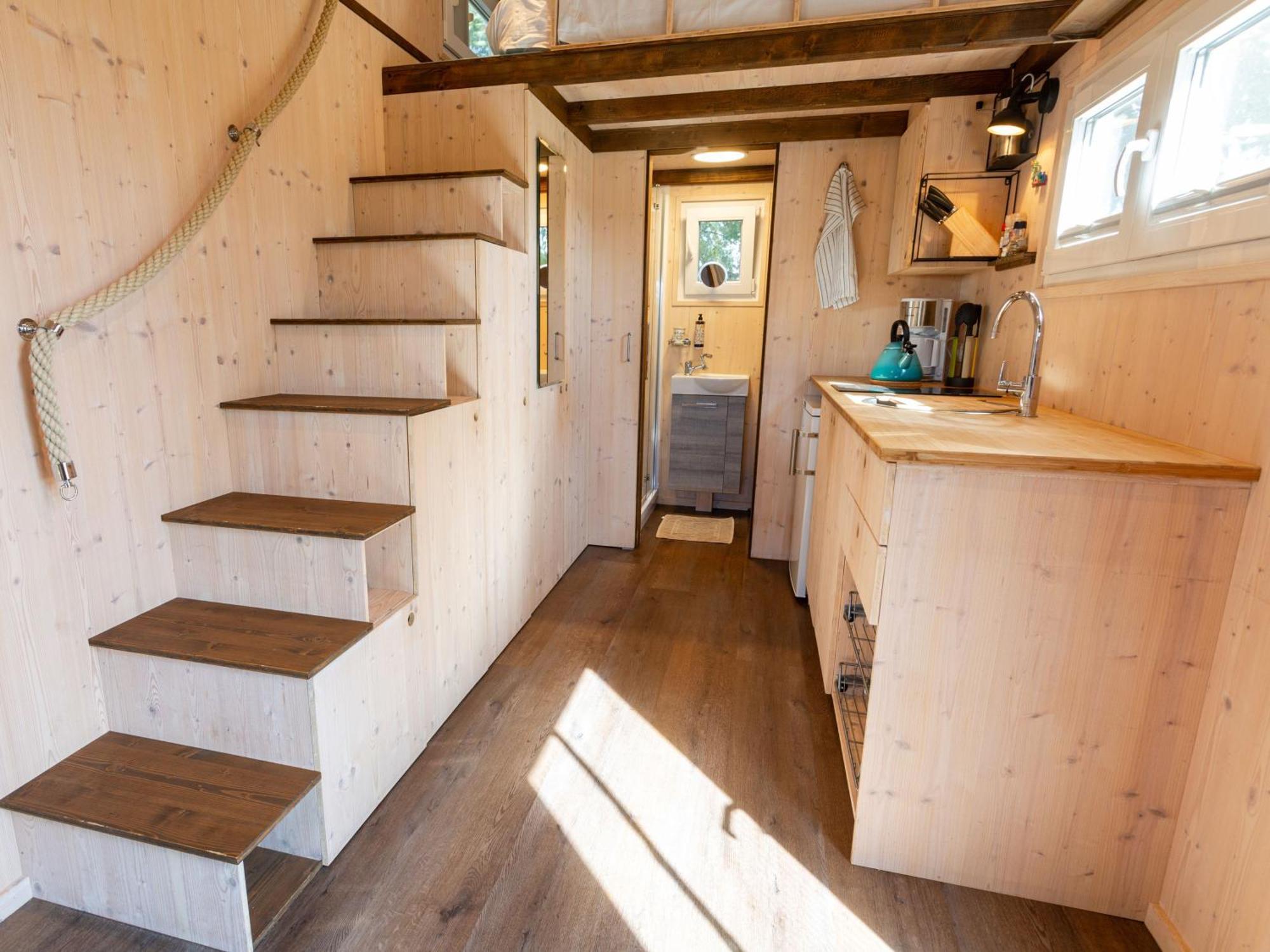 Tiny House Auf Der Alpaka Farm Villa Rubkow ภายนอก รูปภาพ