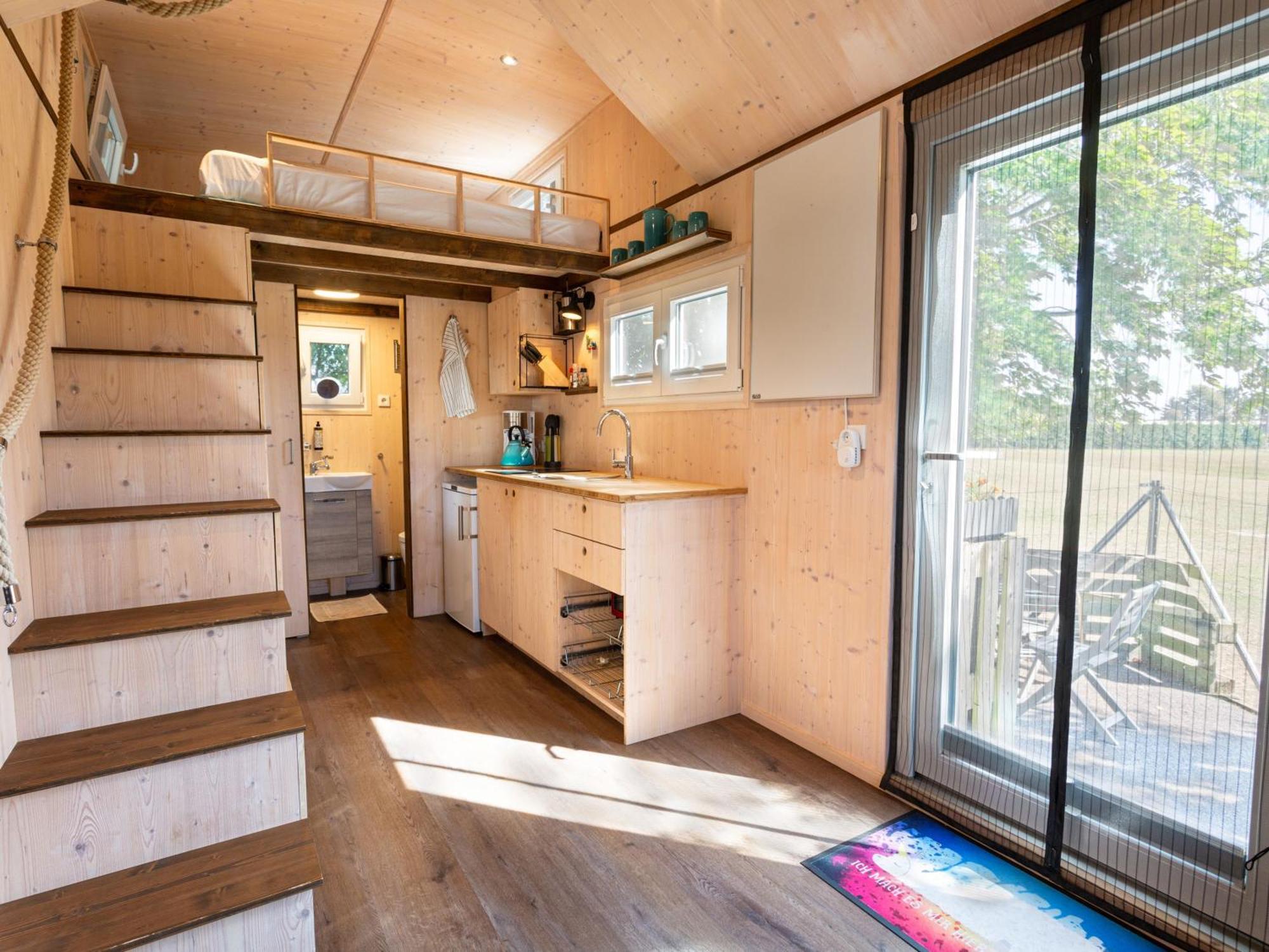 Tiny House Auf Der Alpaka Farm Villa Rubkow ภายนอก รูปภาพ