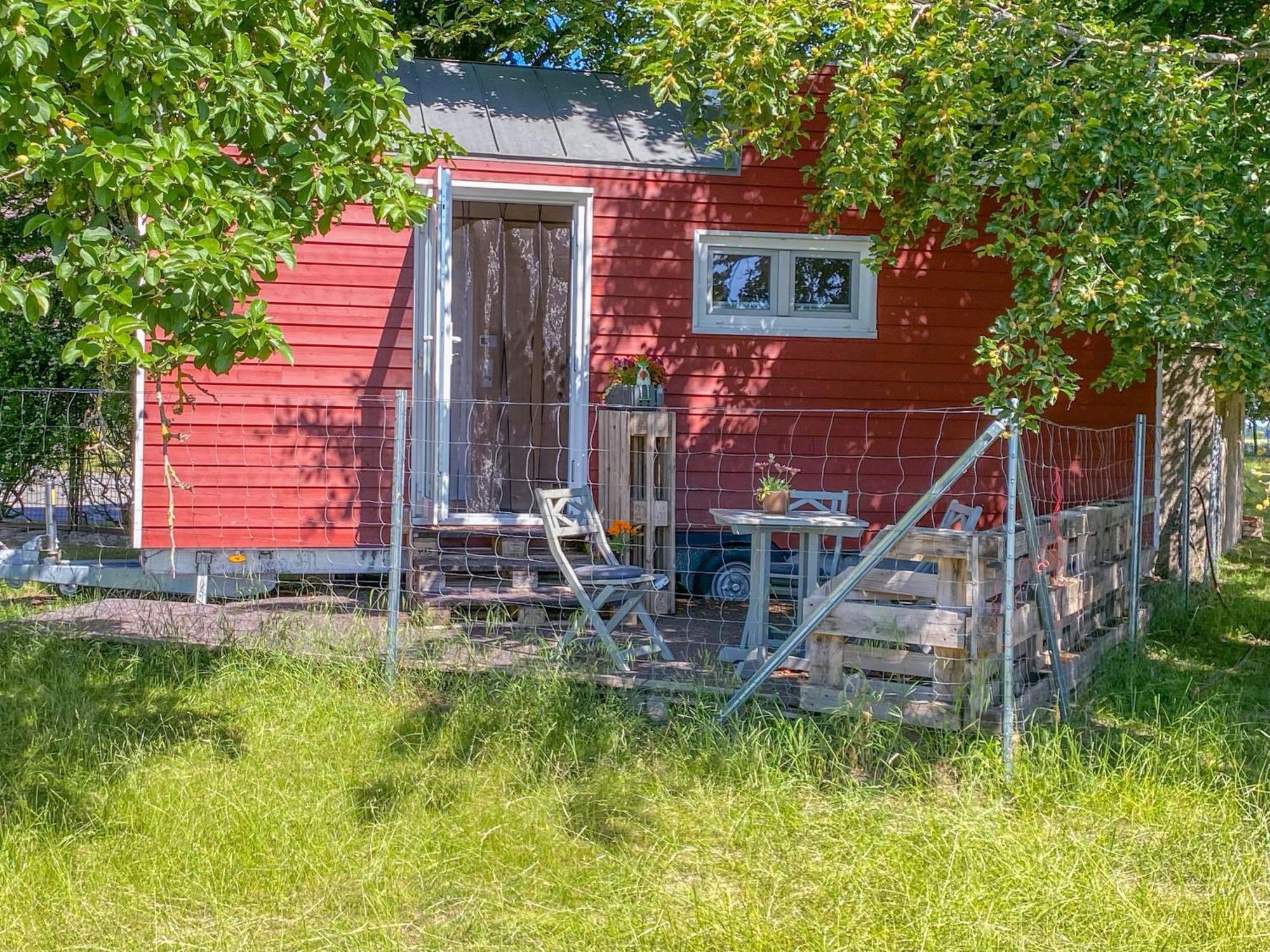 Tiny House Auf Der Alpaka Farm Villa Rubkow ภายนอก รูปภาพ